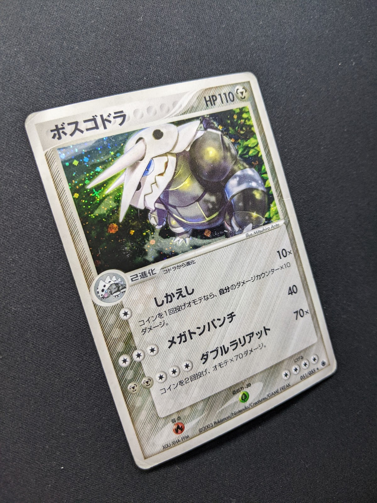 Aggron ex Ruby & Sapphire 051/055 Pokemon Japanese Unlimited Rare Holo ADV DM