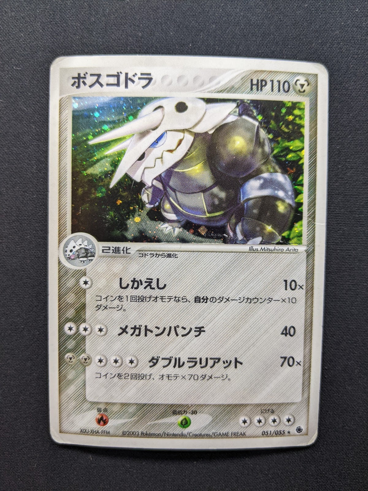 Aggron ex Ruby & Sapphire 051/055 Pokemon Japanese Unlimited Rare Holo ADV DM
