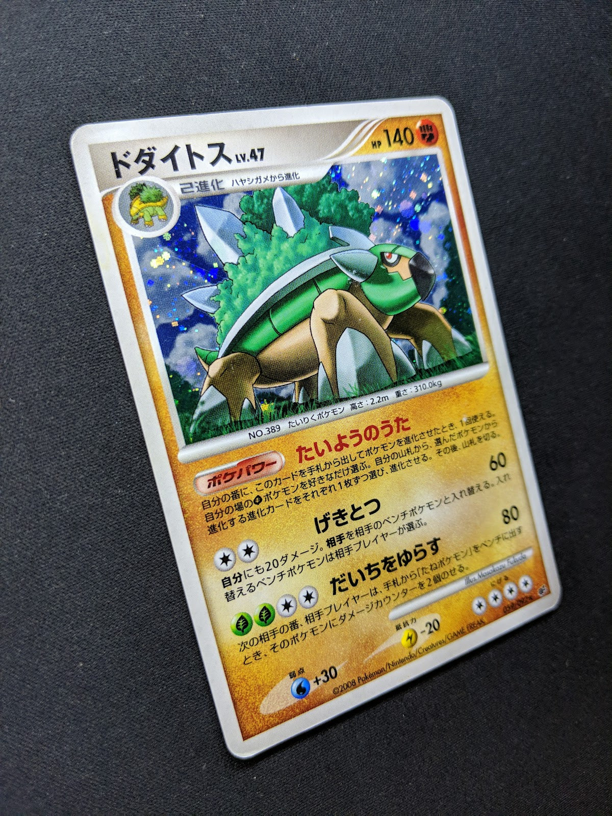 Torterra Stormfront 059/092 Pokemon Japanese Unlimited Rare Holo 2008 DP MP/LP