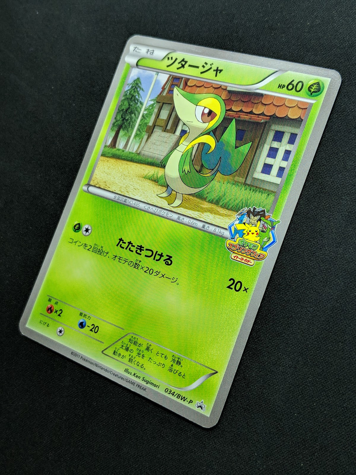 Snivy 034/BW-P Promo Pokemon Japanese 2011 Ito-Yokado BW Quiz Rally Stamp LP