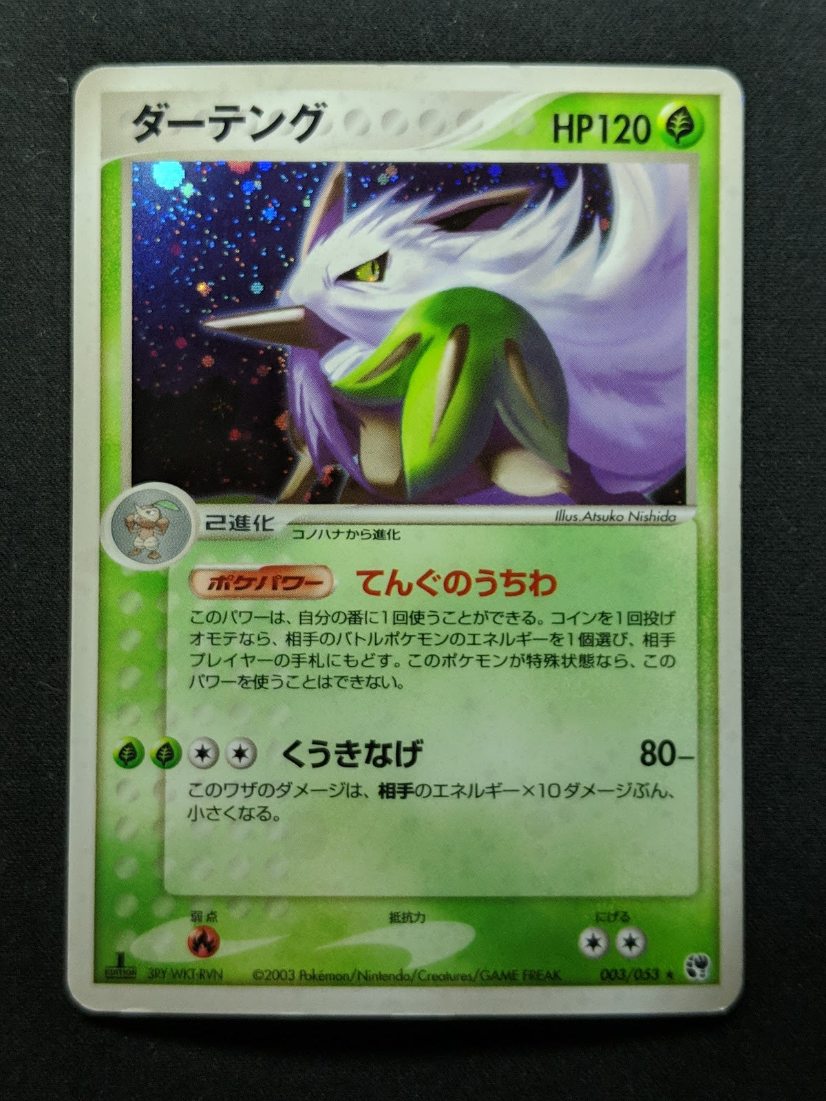 Shiftry ex Sandstorm 003/053 Pokemon 1st Edition Japanese Rare Holo 2003 MP