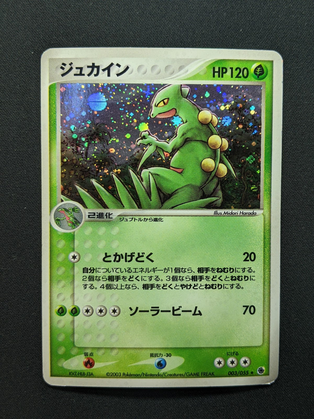 Sceptile ex Ruby & Sapphire 003/055 Pokemon Japanese Unlimited Rare Holo MP/LP