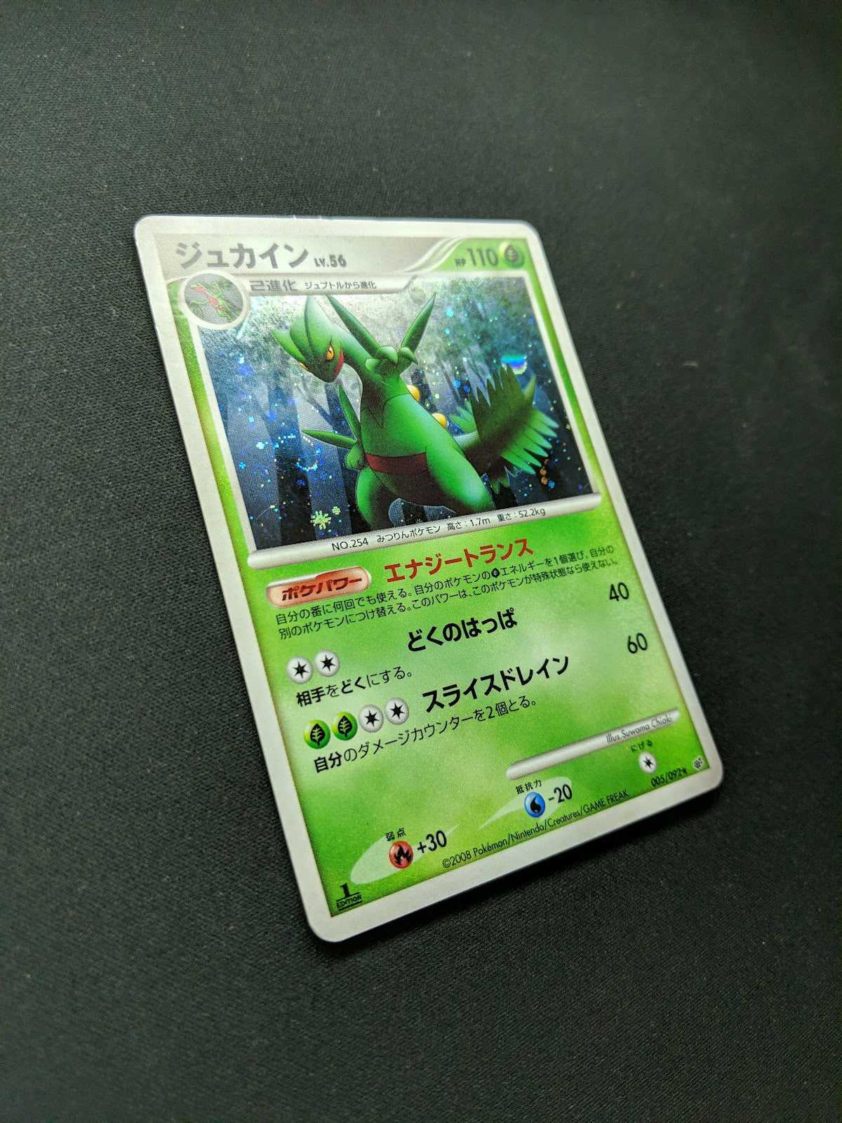 Sceptile Stormfront 005/092 Pokemon 1st Edition Japanese Rare Holo 2008 DP MP