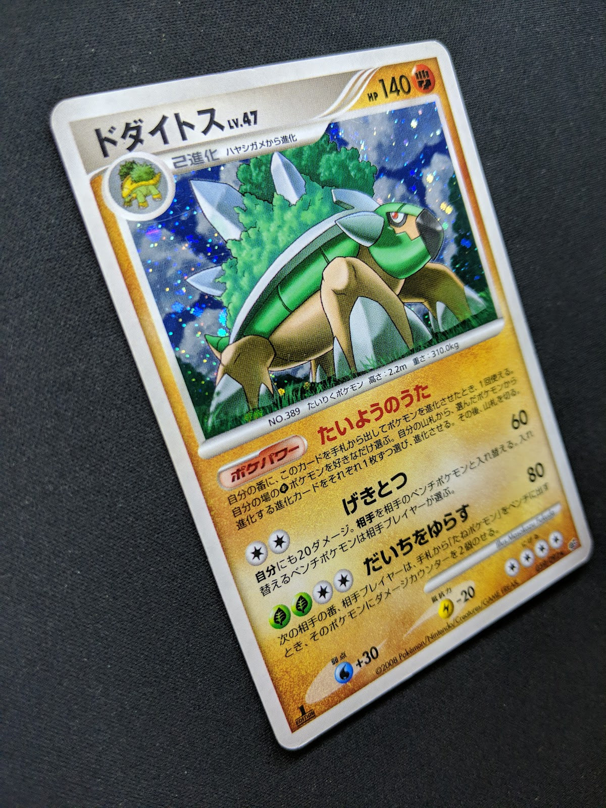 Torterra Stormfront 059/092 Pokemon 1st Edition Japanese Rare Holo 2008 DP MP/LP