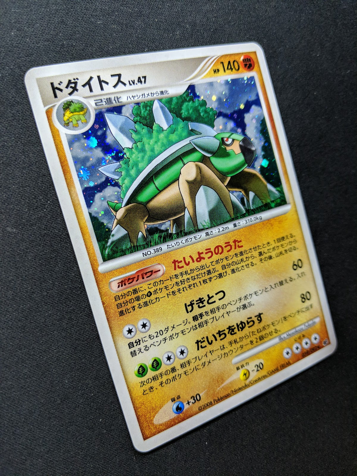 Torterra Stormfront 059/092 Pokemon Japanese Unlimited Rare Holo 2008 DP LP