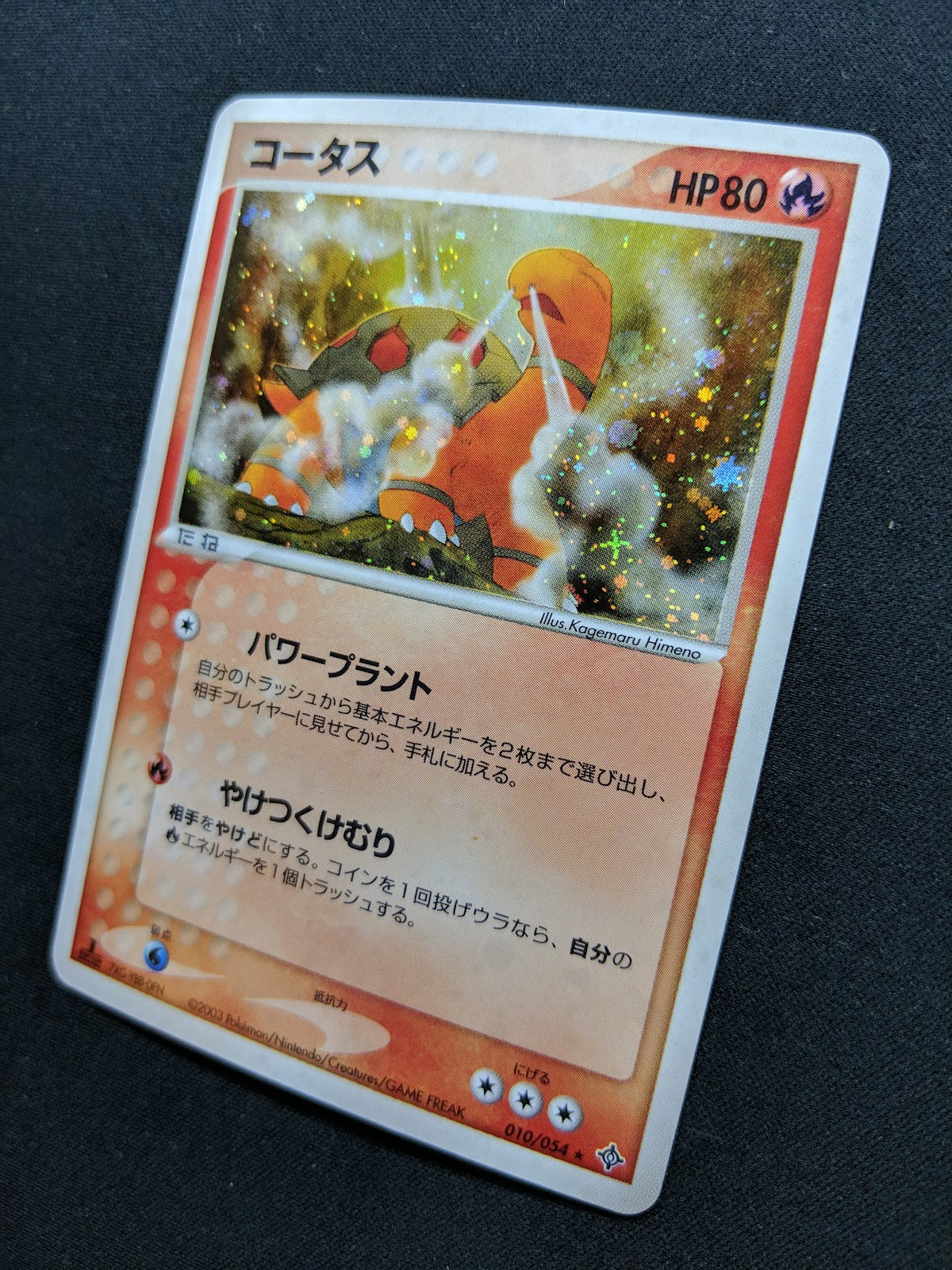 Torkoal ex Dragon 010/054 Pokemon 1st Edition Japanese Rare Holo 2003 ADV LP