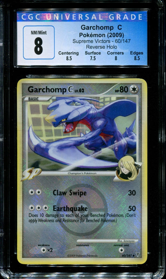 Garchomp C Supreme Victors 60/147 Pokemon Regional Championship Holo Promo CGC 8