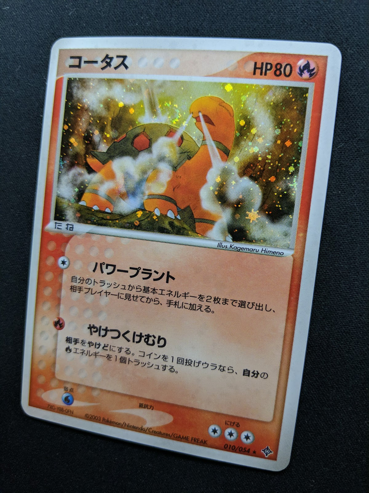 Torkoal ex Dragon 010/054 Pokemon Japanese Unlimited Rare Holo 2003 ADV MP/LP