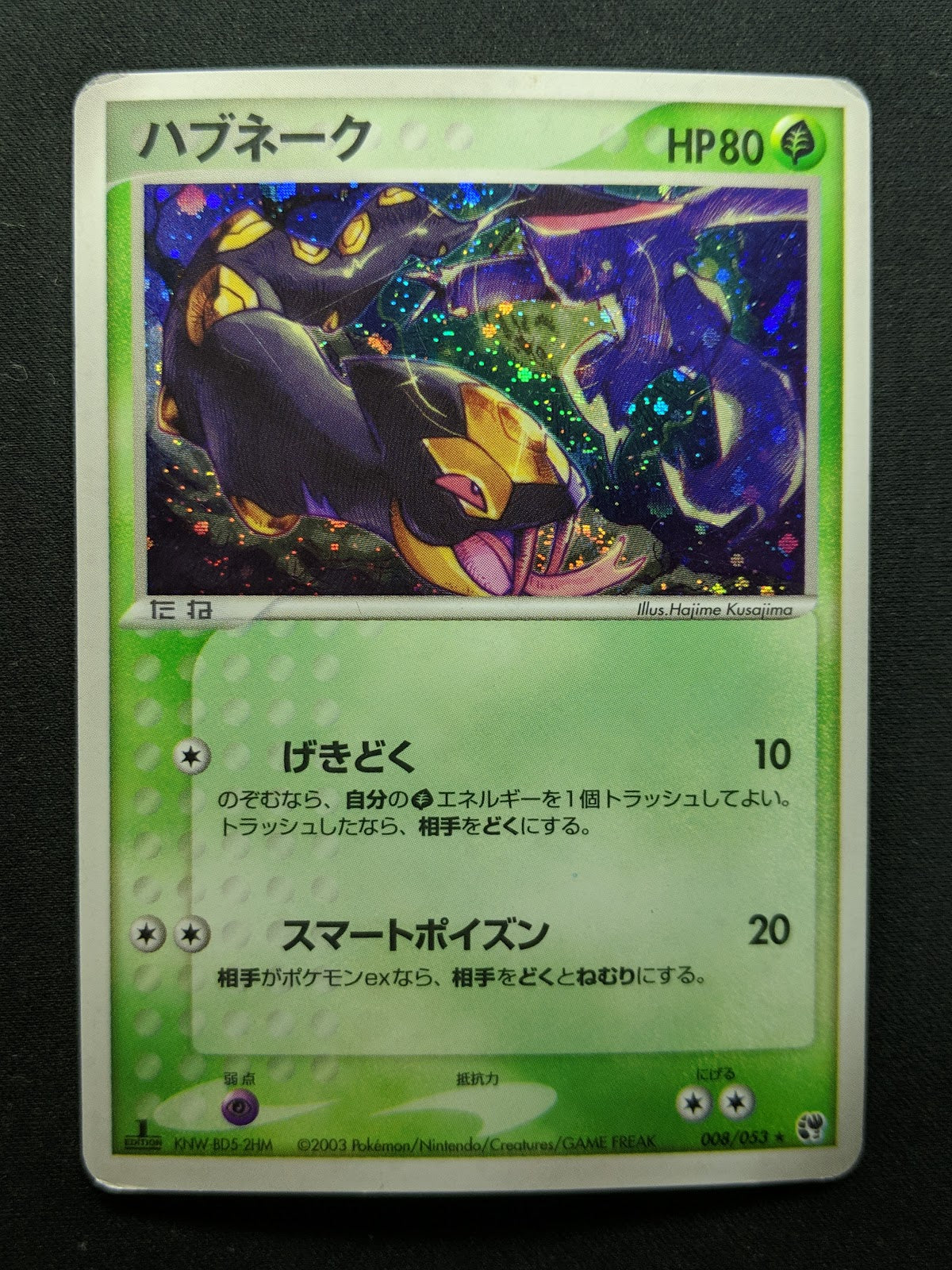 Seviper ex Sandstorm 008/053 Pokemon 1st Edition Japanese Rare Holo 2003 MP