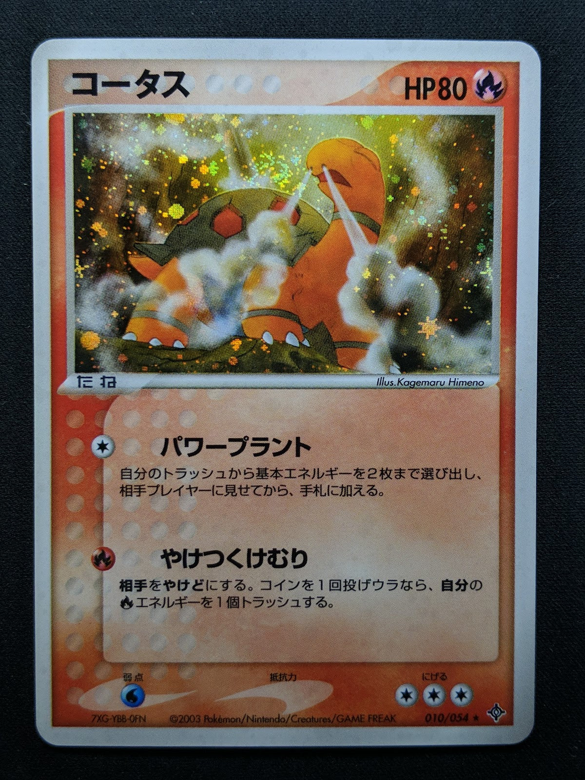 Torkoal ex Dragon 010/054 Pokemon Japanese Unlimited Rare Holo 2003 ADV MP/LP