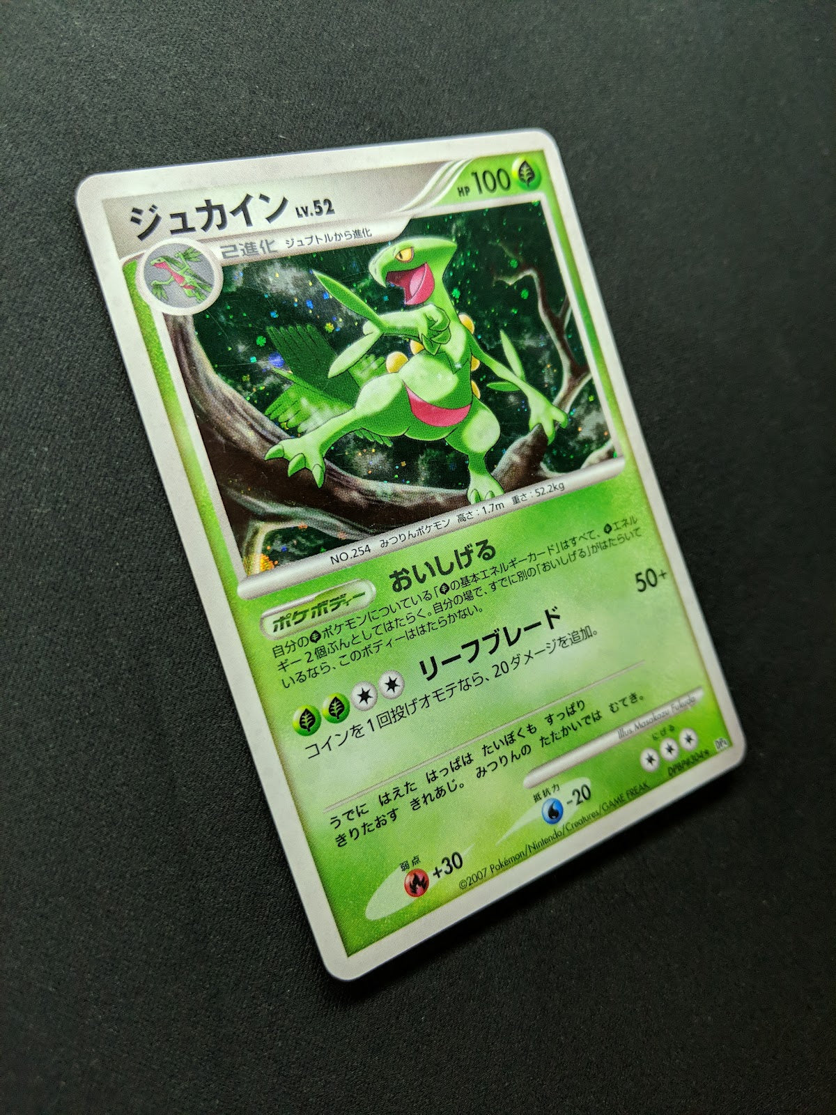 Sceptile DP4 Great Encounters Pokemon DPBP#304 Japanese Unlimited Holo MP