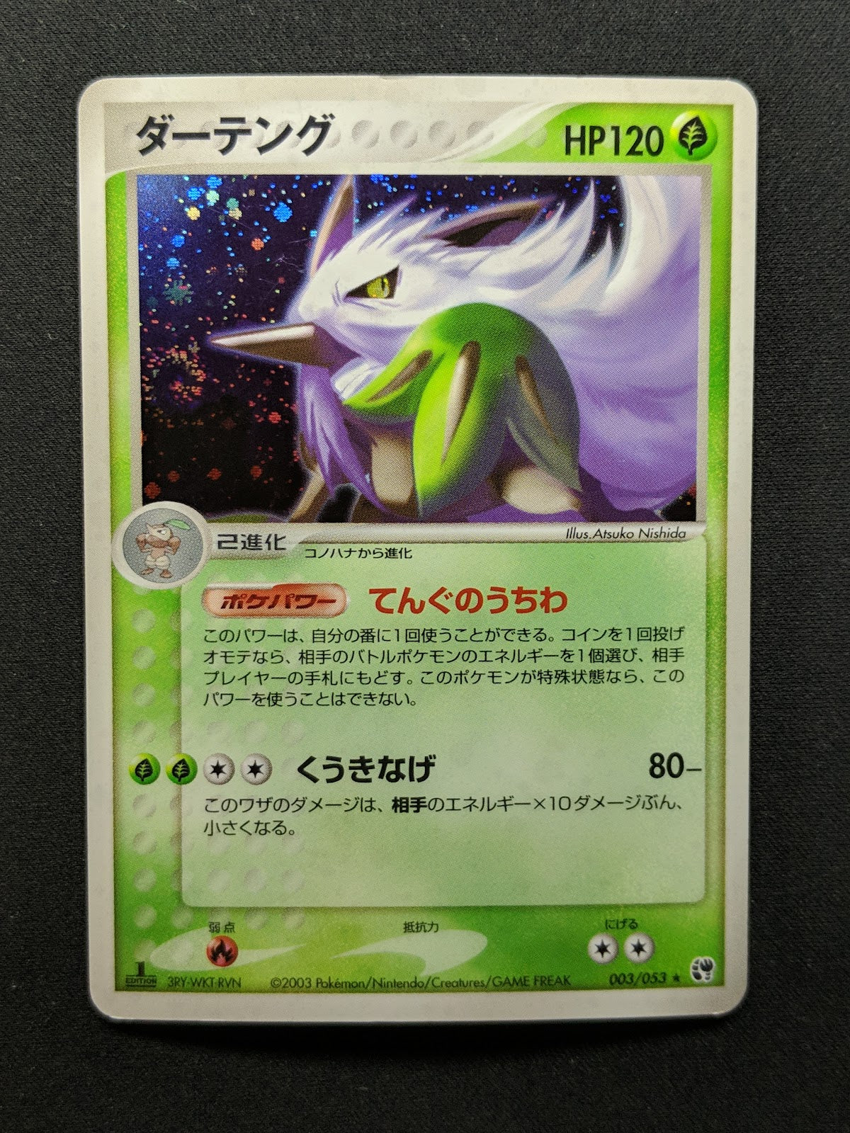 Shiftry ex Sandstorm 003/053 Pokemon 1st Edition Japanese Rare Holo 2003 LP