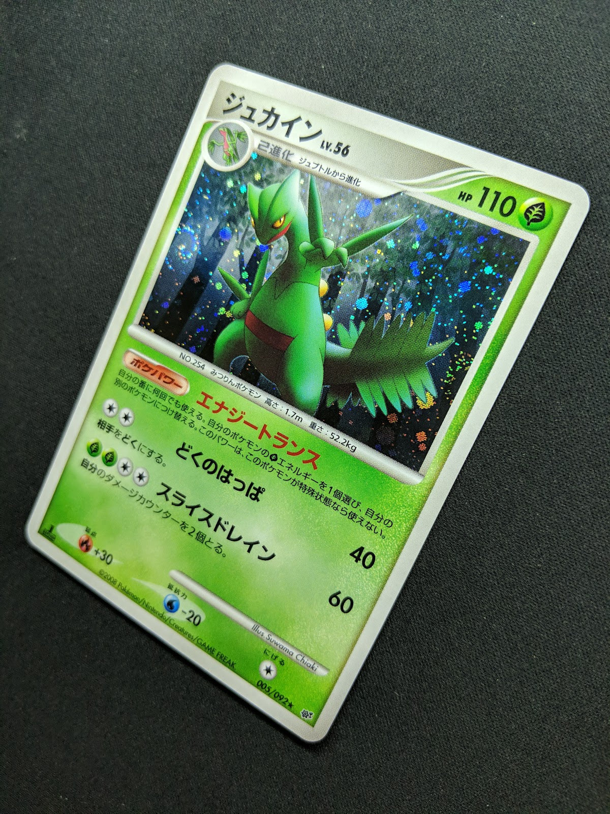 Sceptile Stormfront 005/092 Pokemon 1st Edition Japanese Rare Holo 2008 DP NM