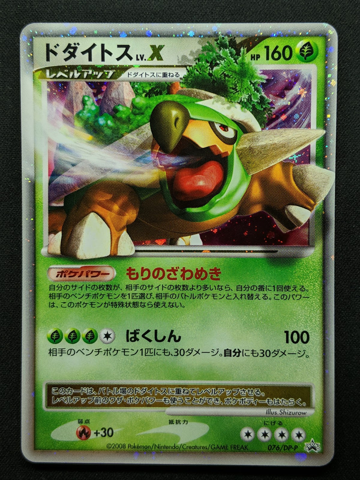 Torterra LV.X 076/DP-P Promo Pokemon Japanese Holo Foil 2008 Special Pack LP/NM