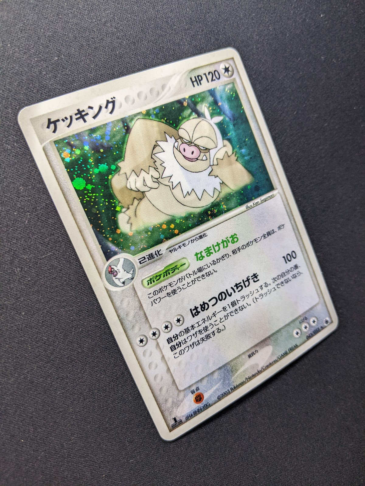 Slaking ex Ruby & Sapphire 043/055 Pokemon 1st Edition Japanese Rare Holo LP