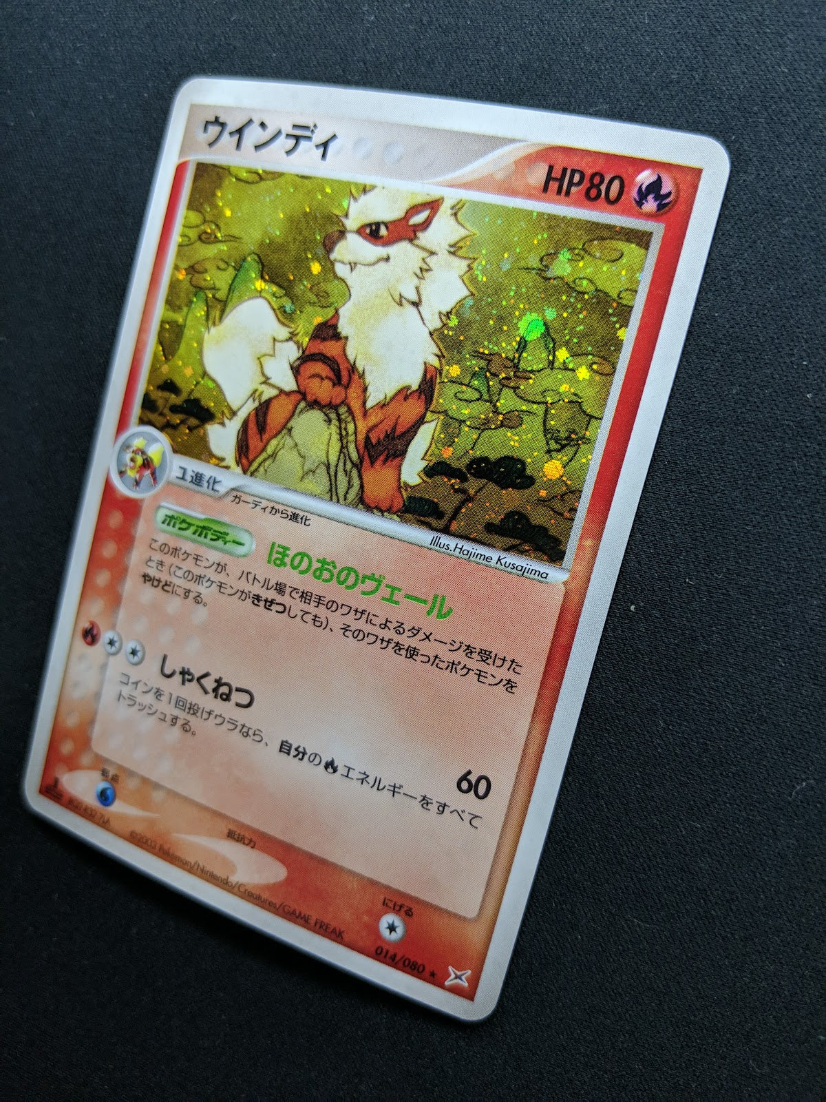 Arcanine ex Sandstorm 014/080 Pokemon 1st Edition Japanese Rare Holo 2003 LP/NM