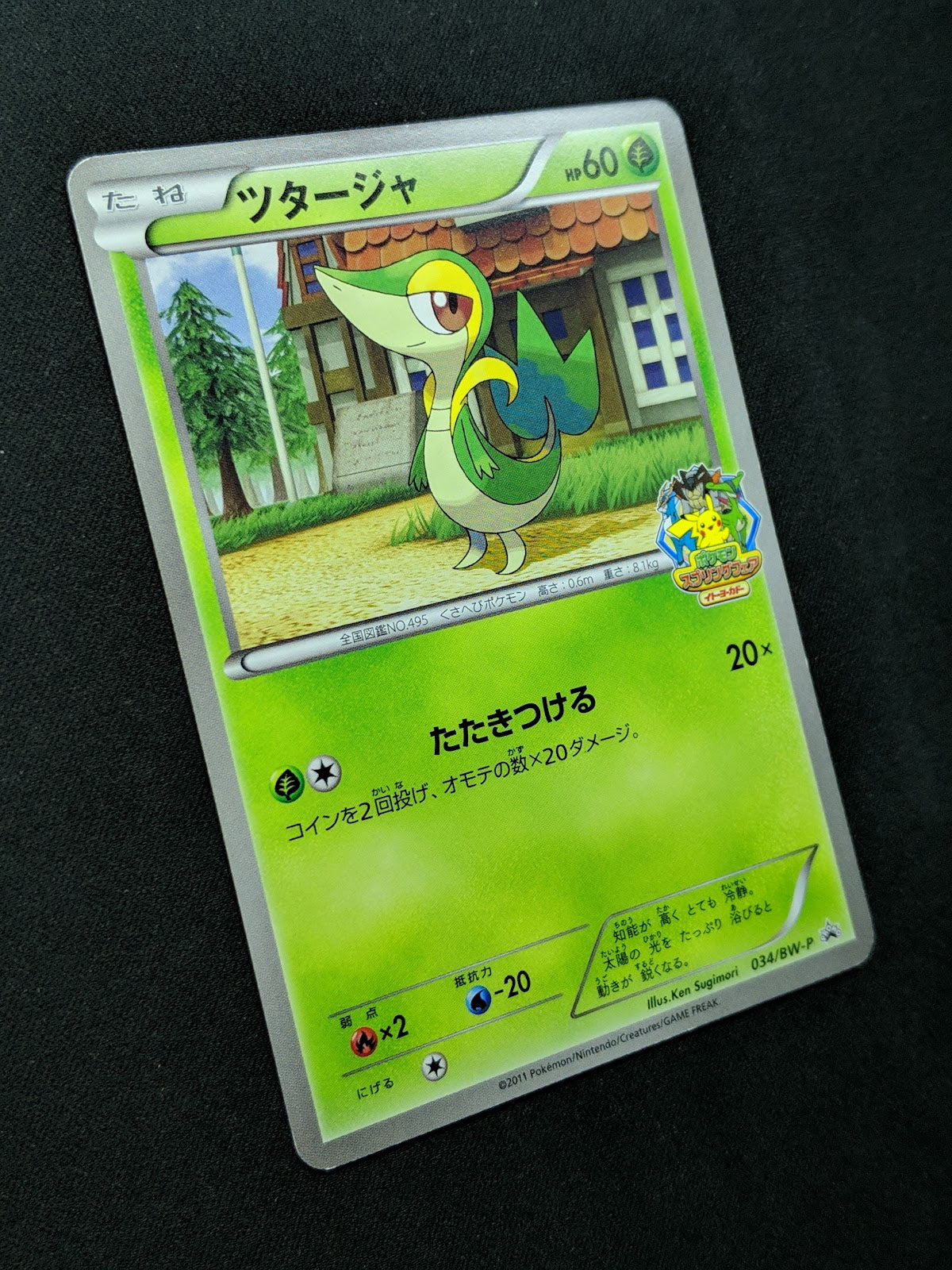 Snivy 034/BW-P Promo Pokemon Japanese 2011 Ito-Yokado BW Quiz Rally Stamp LP