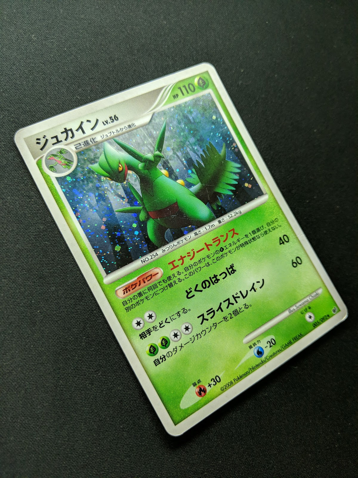 Sceptile Stormfront 005/092 Pokemon Japanese Unlimited Rare Holo 2008 DP HP