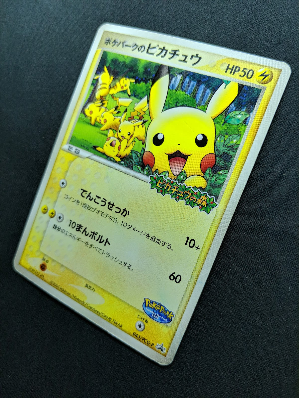 PokePark’s Pikachu 043/PCG-P Promo Pokemon Japanese 2005 Stamp Exclusive HP