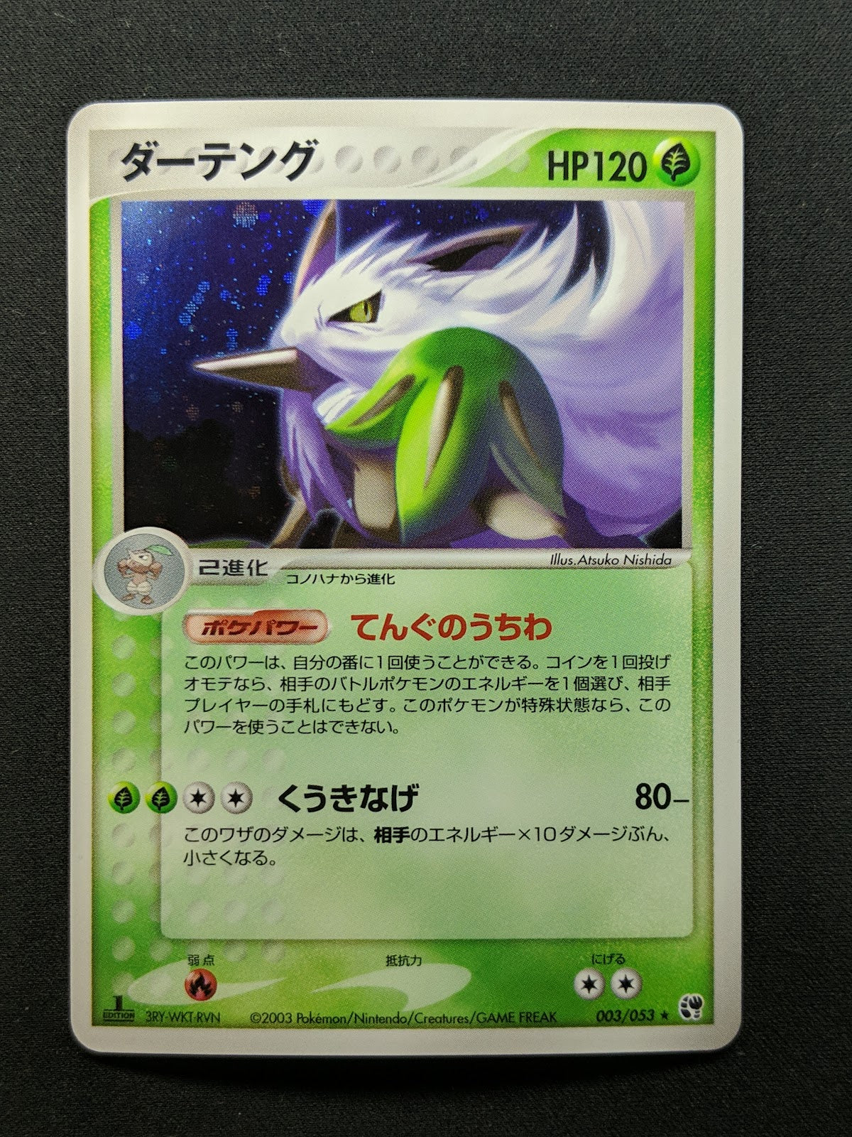 Shiftry ex Sandstorm 003/053 Pokemon 1st Edition Japanese Rare Holo 2003 LP/NM