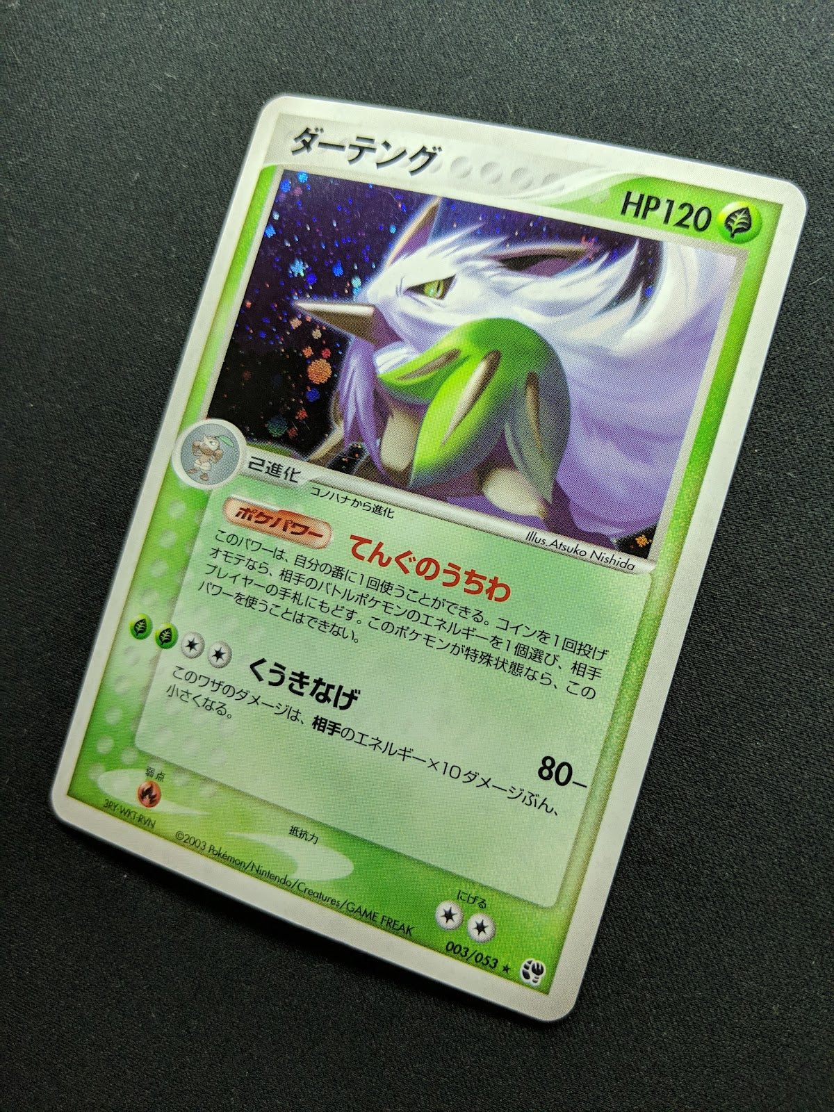 Shiftry ex Sandstorm 003/053 Pokemon Japanese Unlimited Rare Holo 2003 ADV LP