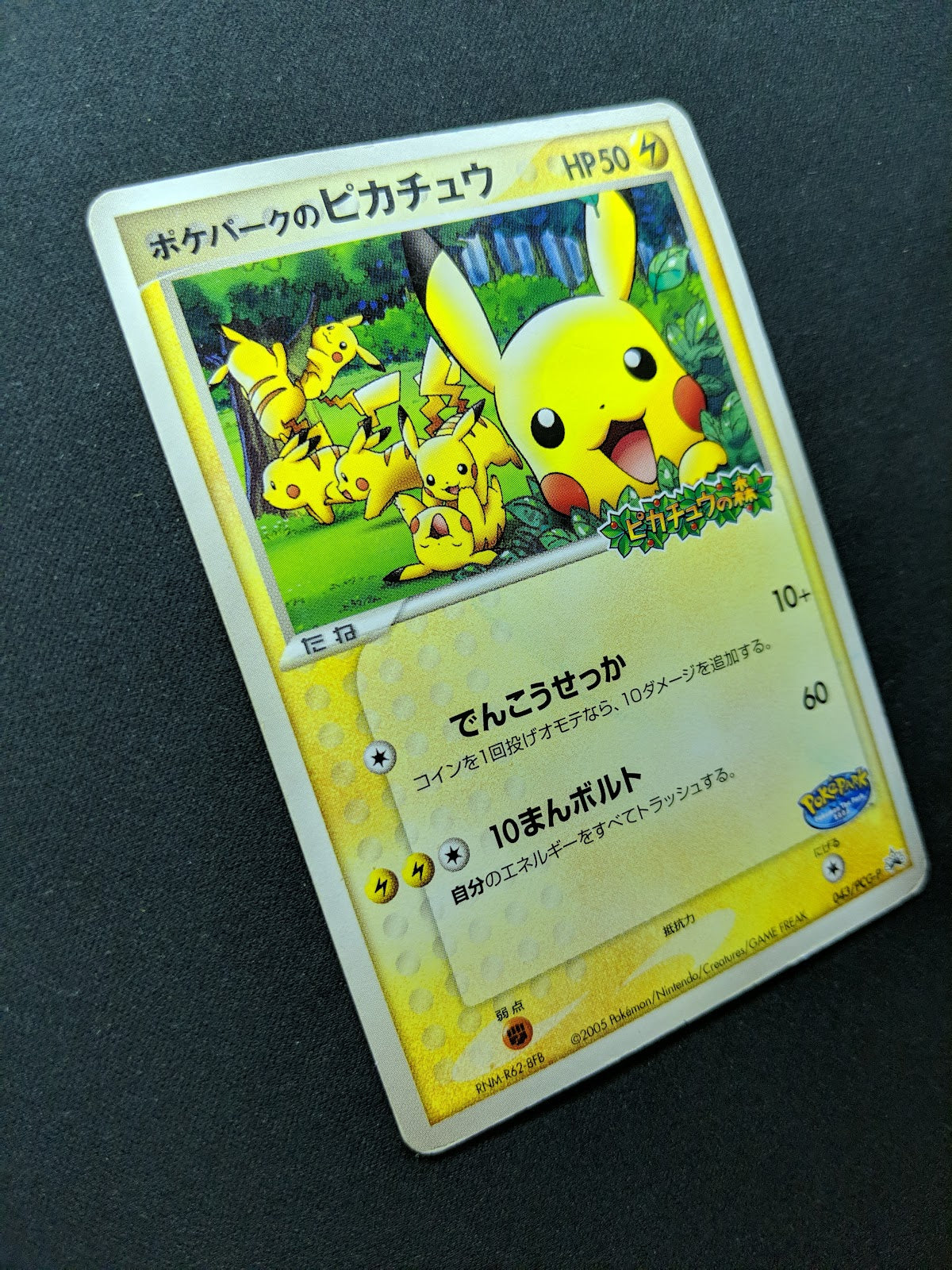 PokePark’s Pikachu 043/PCG-P Promo Pokemon Japanese 2005 Stamp Exclusive HP