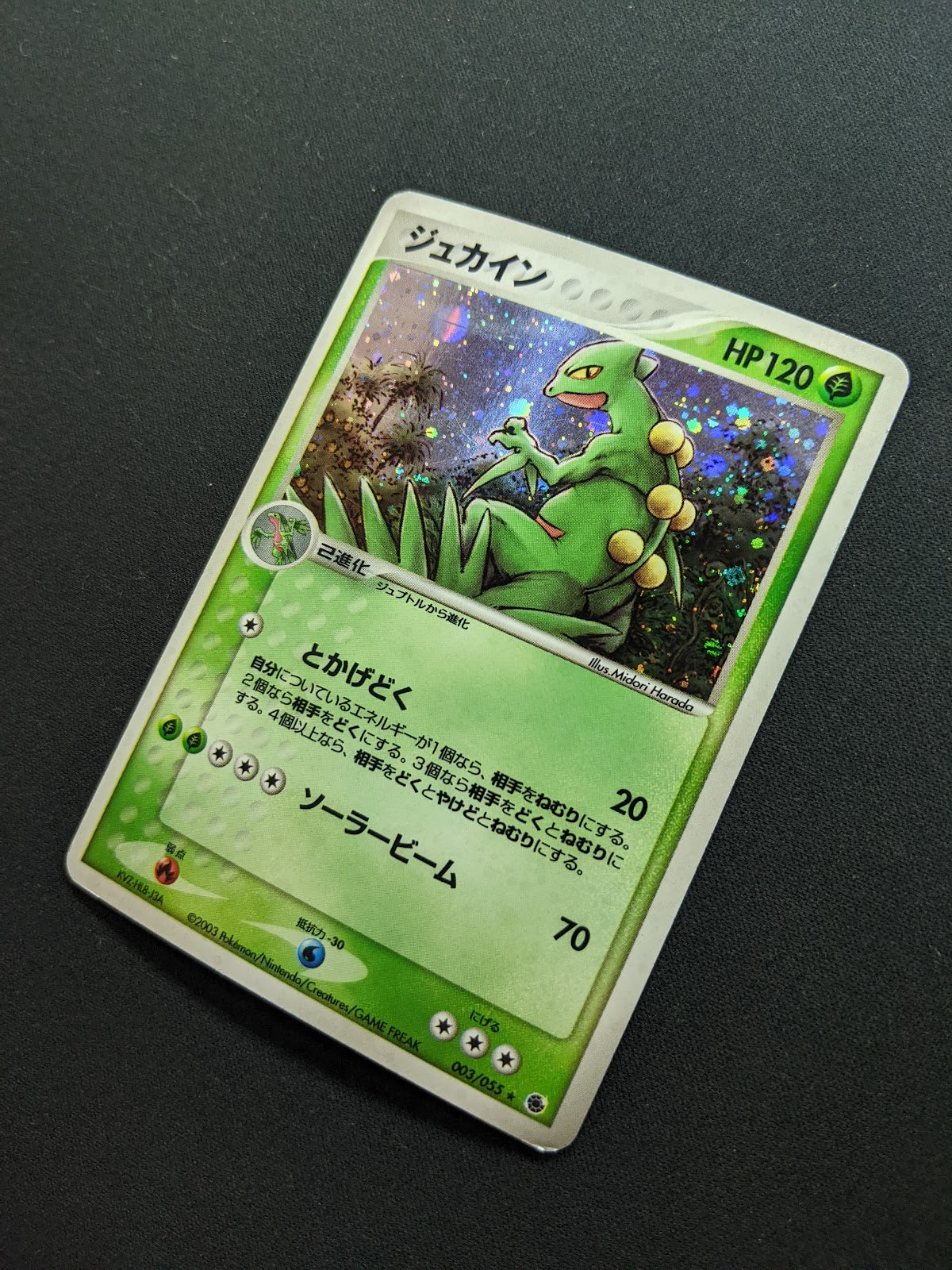 Sceptile ex Ruby & Sapphire 003/055 Pokemon Japanese Unlimited Rare Holo MP/LP