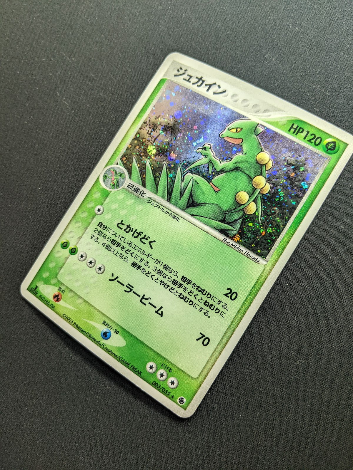 Sceptile ex Ruby & Sapphire 003/055 Pokemon 1st Edition Japanese Rare Holo LP