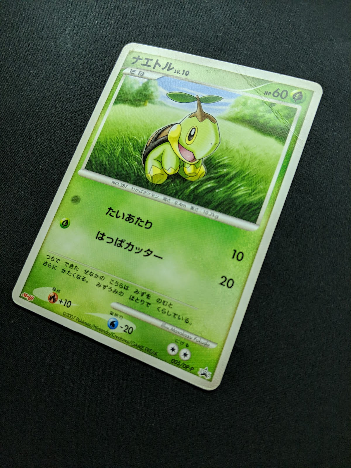 Turtwig 005/DP-P Promo Pokemon Japanese 2007 Meiji Chocolate Stamp DM